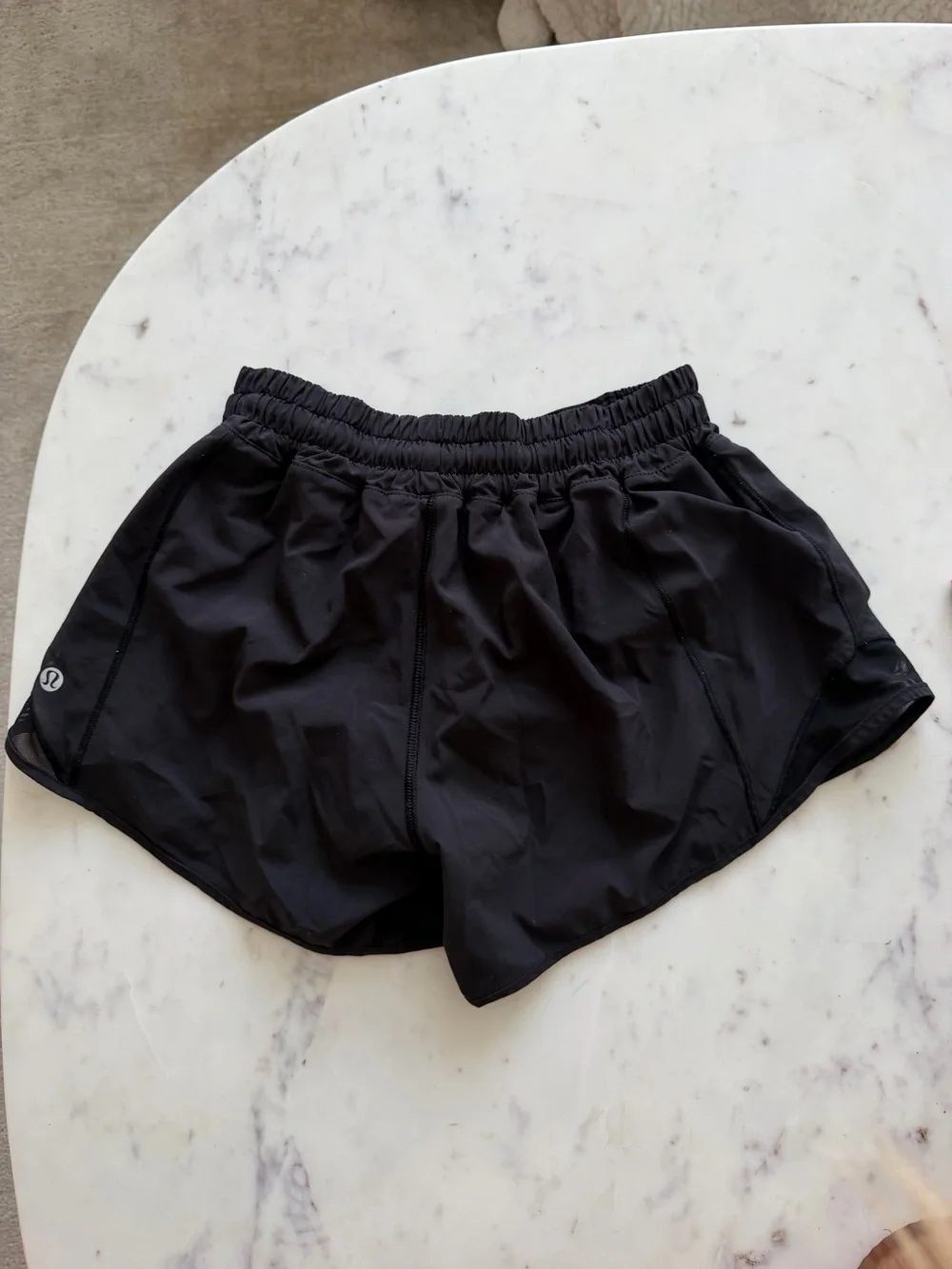 lululemon athletica Black Athletic Running Shorts